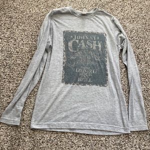 Johnny Cash boutique long sleeve graphic t-shirt, small